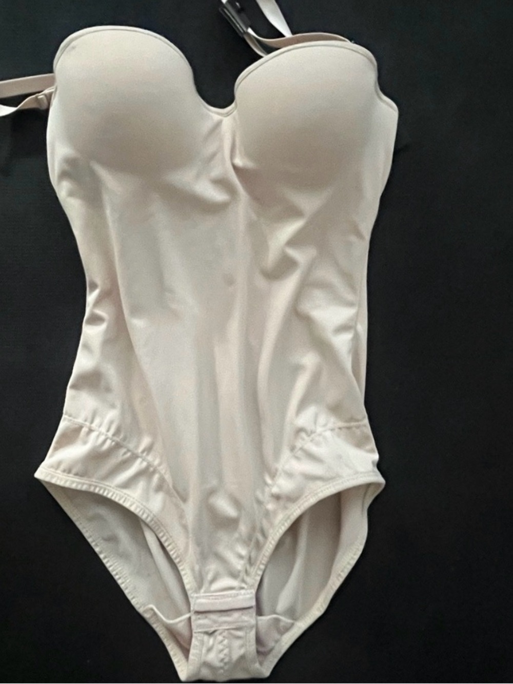 Strapless One-Piece bodysuit in Cream